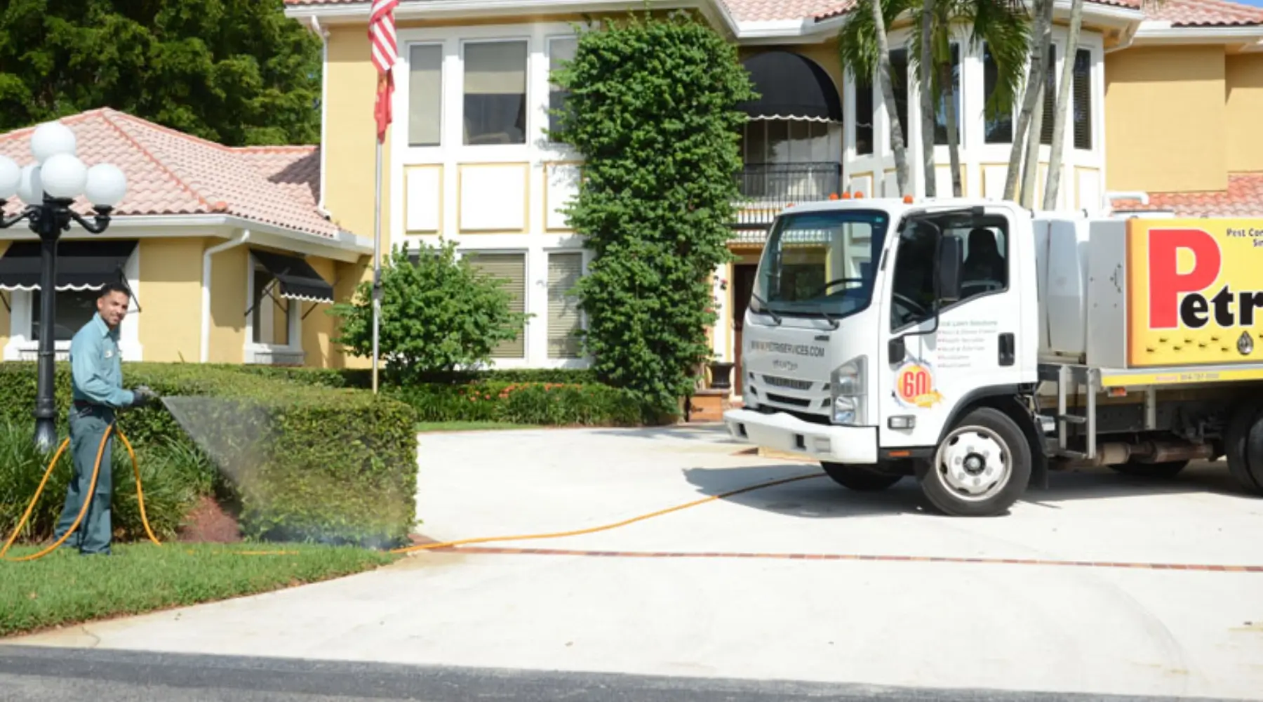 Shrub Spraying by Petri Pest Control in South Florida