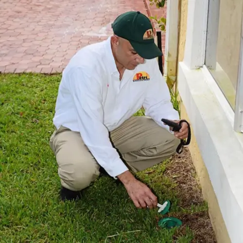 Termite control and treatment services in Rocket Pest Control service technician in  Orange County FL by Petri Pest Control